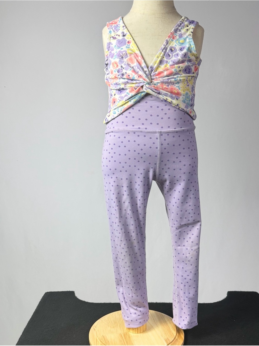 cheeky plum Lavender Polka Dot Girls set